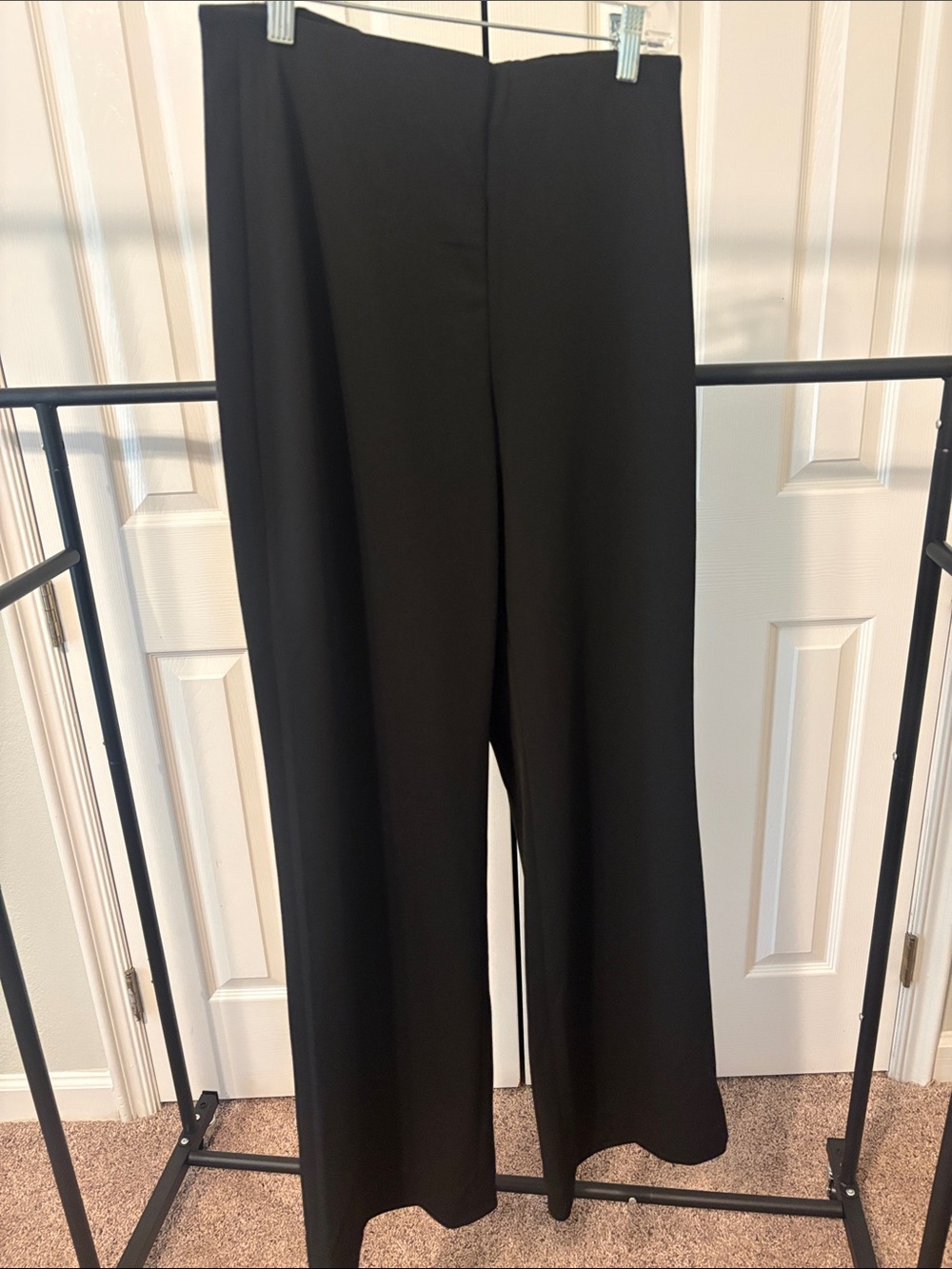 White House Black Market Black Wide-Leg Trousers